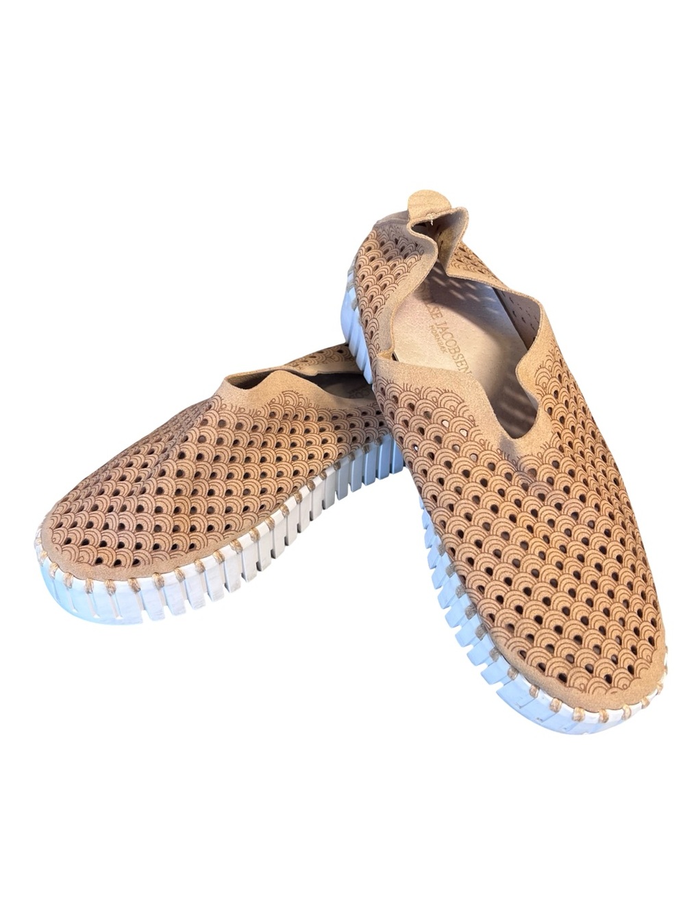 Ilse Jacobsen Women’s Sz 6 Tan Tulip Platform Shoes Slip On Comfort